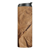 Gerecycelt Packpapier. Textur. Thermosbecher (Nach links gedreht)
