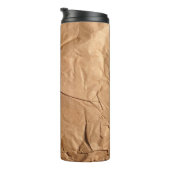 Gerecycelt Packpapier. Textur. Thermosbecher (Nach rechts gedreht)