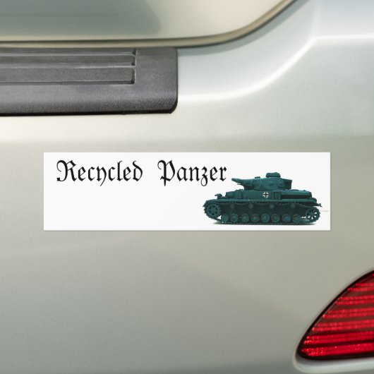 Gerecycelt Panzer Autoaufkleber (Auf Auto)