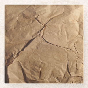 Gerecycelt Papier: Öko-freundliche Textur. Glasuntersetzer