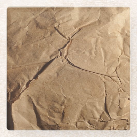 Gerecycelt Papier: Öko-freundliche Textur. Glasuntersetzer (Vorderseite)