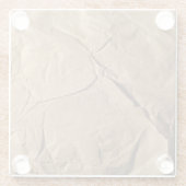 Gerecycelt Papier: Öko-freundliche Textur. Glasuntersetzer (Rückseite)