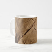 Gerecycelt Papier: Öko-freundliche Textur. Kaffeetasse (Vorderseite Links)