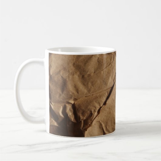 Gerecycelt Papier: Öko-freundliche Textur. Kaffeetasse (Links)