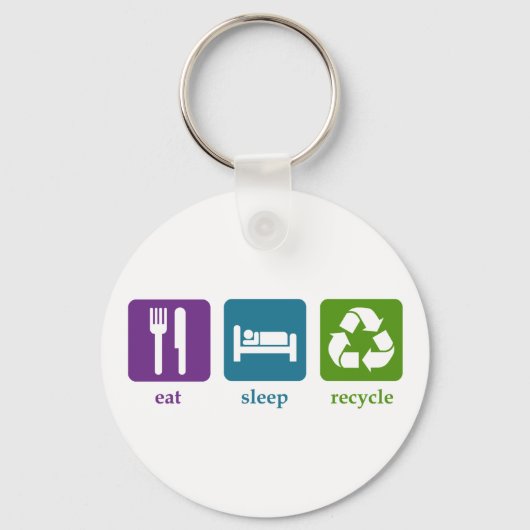 Gerecycelt Schlüsselanhänger (Vorderseite)