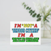 Gerecycelt Teenager Postkarte (Stehend Vorderseite)