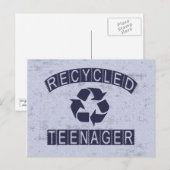 Gerecycelt Teenager Postkarte (Vorne/Hinten)