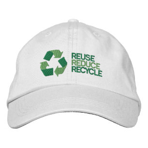 Gerecycelt Umweltbewusstsein Bestickte Baseballkappe