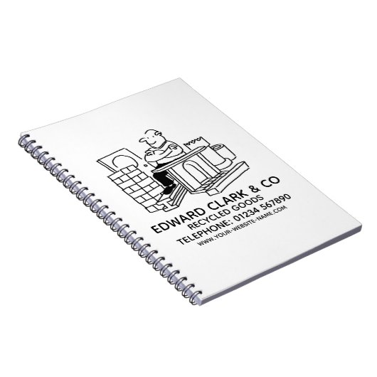 Gerecycelt Warenbuch Notizblock (Rechte Seite)