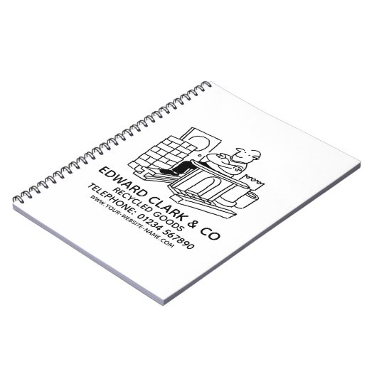 Gerecycelt Warenbuch Notizblock (Linke Seite)