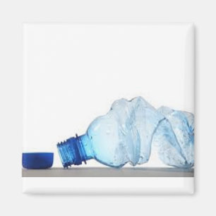 Gerecycelt Wasserflasche Magnet