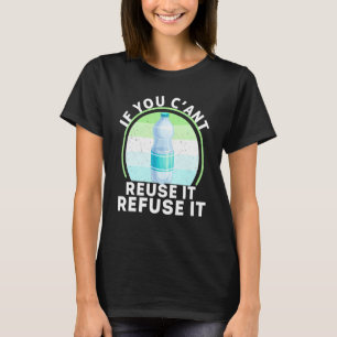 Gerecycelt Wasserflasche Plastikfreie Umwelt A T-Shirt