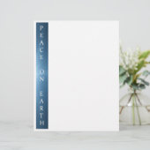 Gerecycelt Weihnachtspapier - Weltfrieden-Design (Stehend Vorderseite)