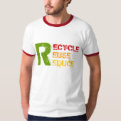 Gerecycelt, wiederverwendet, T - Shirt reduzieren (Vorderseite)
