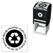 Gerecycelt wiederverwendete Verpackung Permastempel (Beispiel)