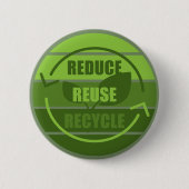 Gerecycelt Wiederverwendung reduzieren Button (Vorderseite)