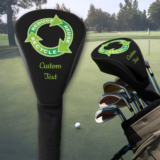 Gerecycelt Wiederverwendung reduzieren Golf Headcover