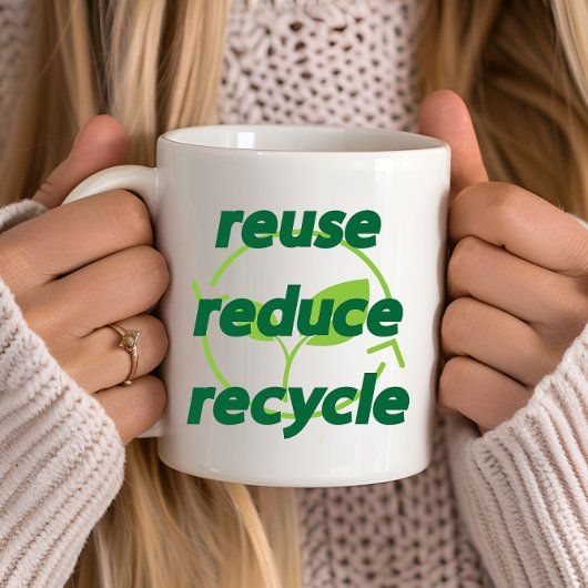 Gerecycelt Wiederverwendung reduzieren Kaffeetasse