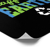 Gerecycelt Wiederverwendung reduzieren Poster (Ecke)