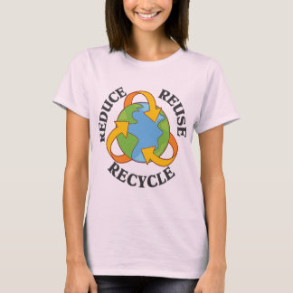 Gerecycelt Wiederverwendung reduzieren T-Shirt