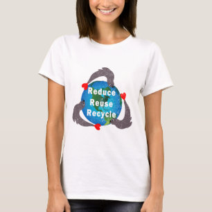 Gerecycelt Wiederverwendung reduzieren T-Shirt