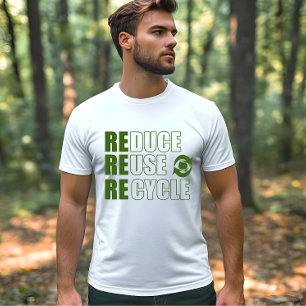 Gerecycelt Wiederverwendung reduzieren T-Shirt