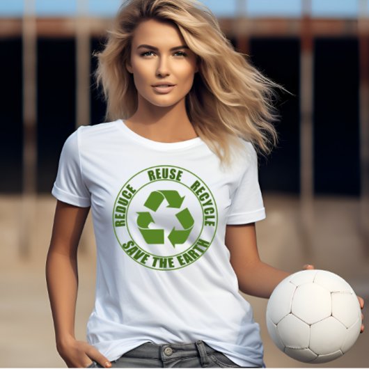 Gerecycelt Wiederverwendung reduzieren T-Shirt