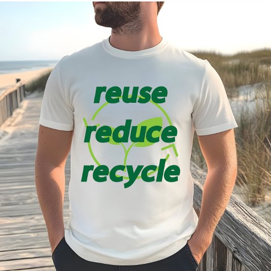 Gerecycelt Wiederverwendung reduzieren T-Shirt