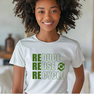 Gerecycelt Wiederverwendung reduzieren T-Shirt
