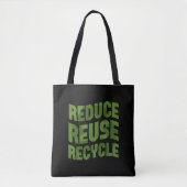 Gerecycelt Wiederverwendung reduzieren Tasche (Vorderseite)