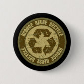 Gerecycelter Grunge Button (Vorderseite)