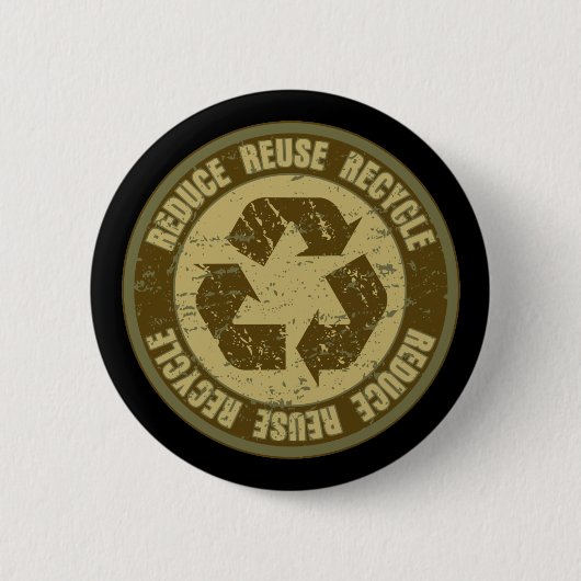 Gerecycelter Grunge Button (Vorderseite)