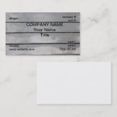 gerecycelter Plastikdecking Visitenkarte (Vorne/Hinten)