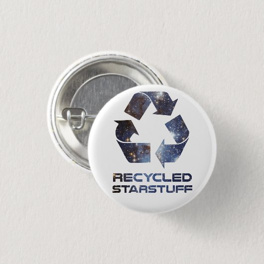 Gerecyceltes Stern-Material Button (Vorne & Hinten)