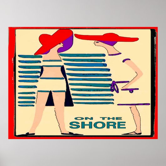 Gerede über die Jersey Shore Abstrakt Poster (Vorne)
