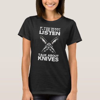 Gerede über Messer Knifeaholic Knife sammeln T-Shirt