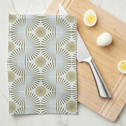 Geregelte Tribal Geometric Geschirrtuch (Viertel Falte)