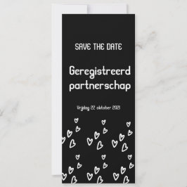Geregistreerd partnerschap kaart save the date