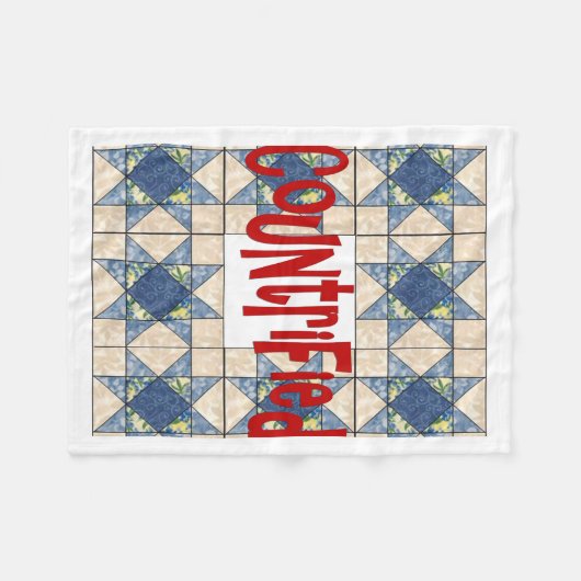 gereift fleecedecke (Vorderseite (Horizontal))