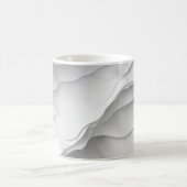 🌊 gereinigtes und modernes Marbré-Motiv 🌊 Kaffeetasse (Mittel)