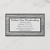 Gereizter Vintager Holzkörner Visitenkarte (Rückseite)