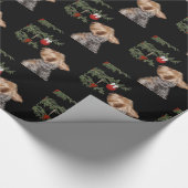 Gereiztes Yorkie Weihnachten Geschenkpapier (Ecke)