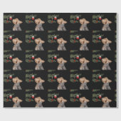 Gereiztes Yorkie Weihnachten Geschenkpapier (Flach)