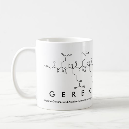 Gerek-Peptidname-Tasse Kaffeetasse (Links)
