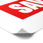 Gerettet Altfette Poster (Ecke)