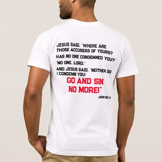 Gerettet aus einem Grund T-Shirt (Rückseite)