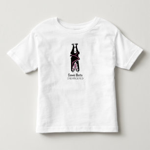 Gerettet BATS - gefährdete Tiere - wild lebende Ti Kleinkind T-shirt