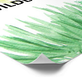 Gerettet Bäume erhalten Lebensraum für Umwelttiere Poster (Ecke)