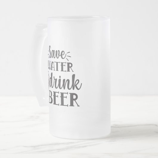 gerettet Bier Mattglas Bierglas (Vorderseite Links)