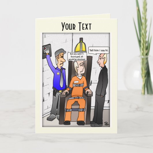 Gerettet Blassgelbe geklappte Grußkarte Karte (Vorderseite)